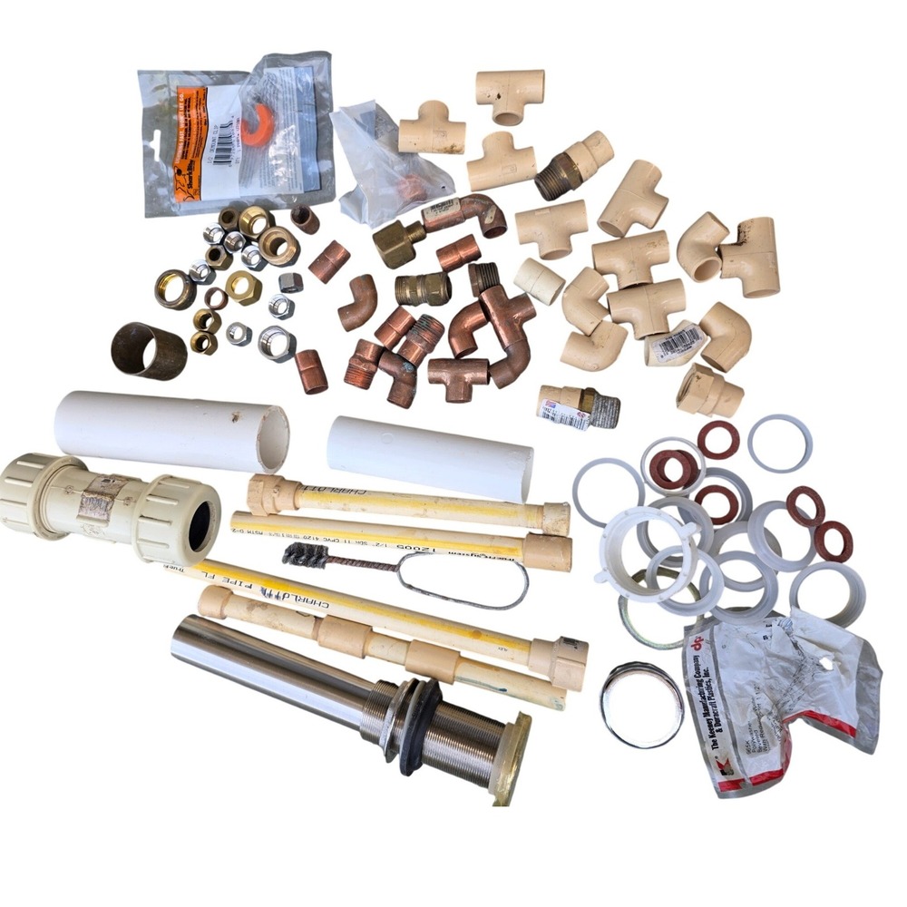 Plumbing Supply Lot Copper PVC Fittings‎ SharkBite Hoses Epoxy Putty Hardware Z1